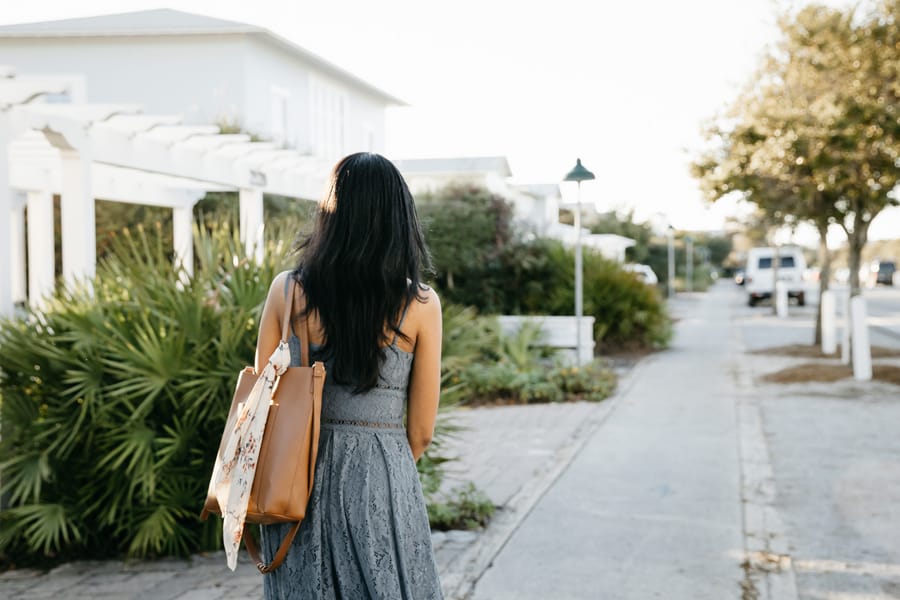 girls walking in seaside 