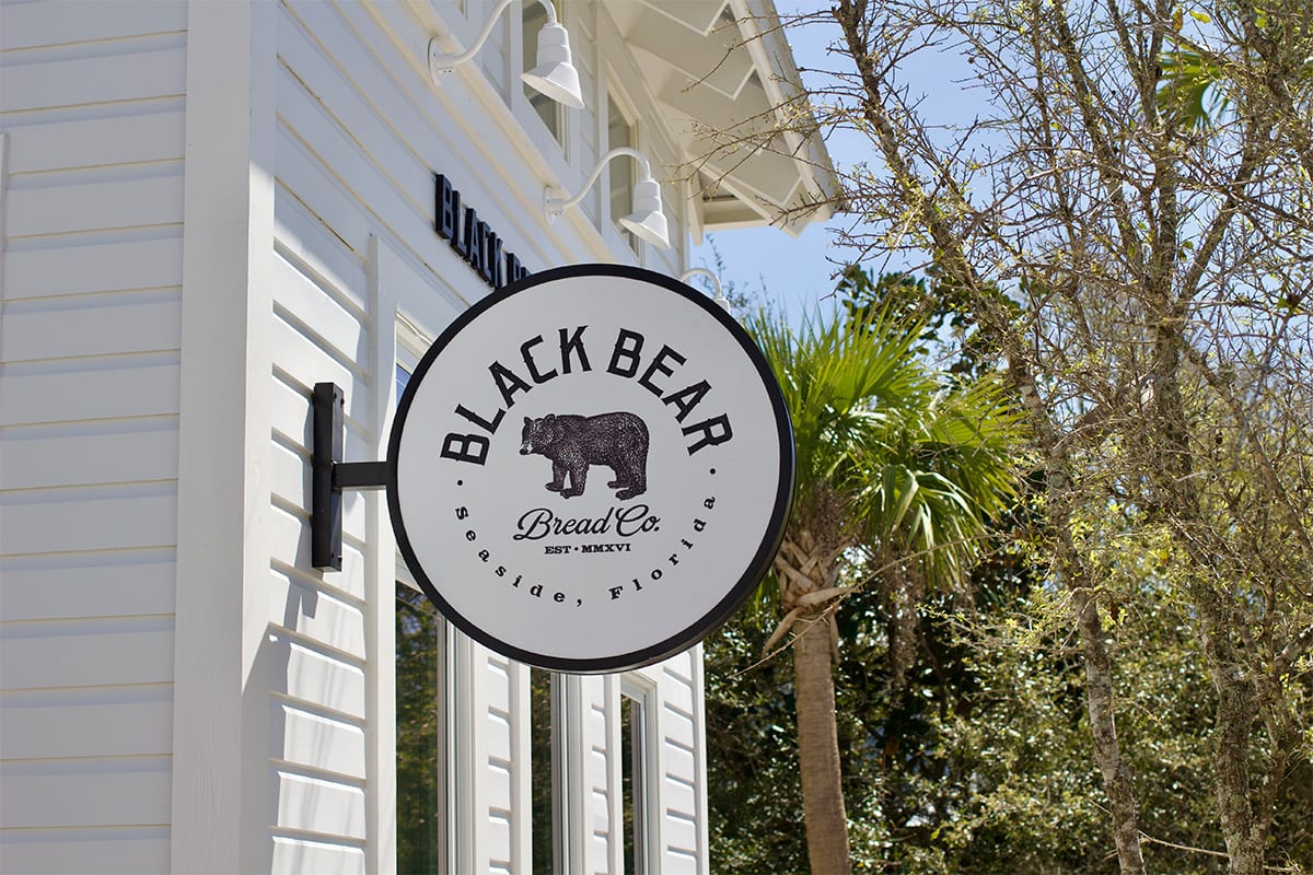 black bear bread co sign