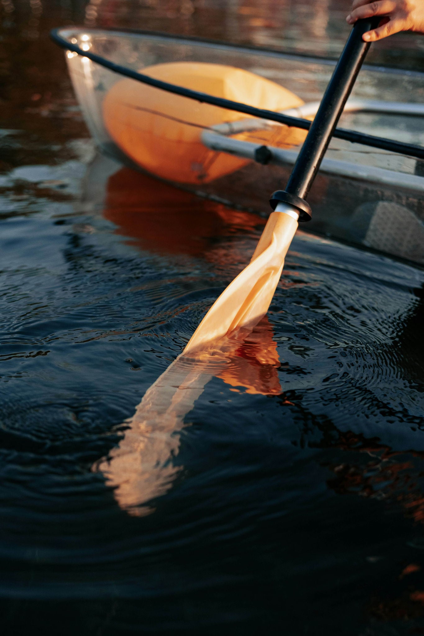 glow paddle clear kayaks 