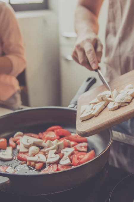 in-home cooking class