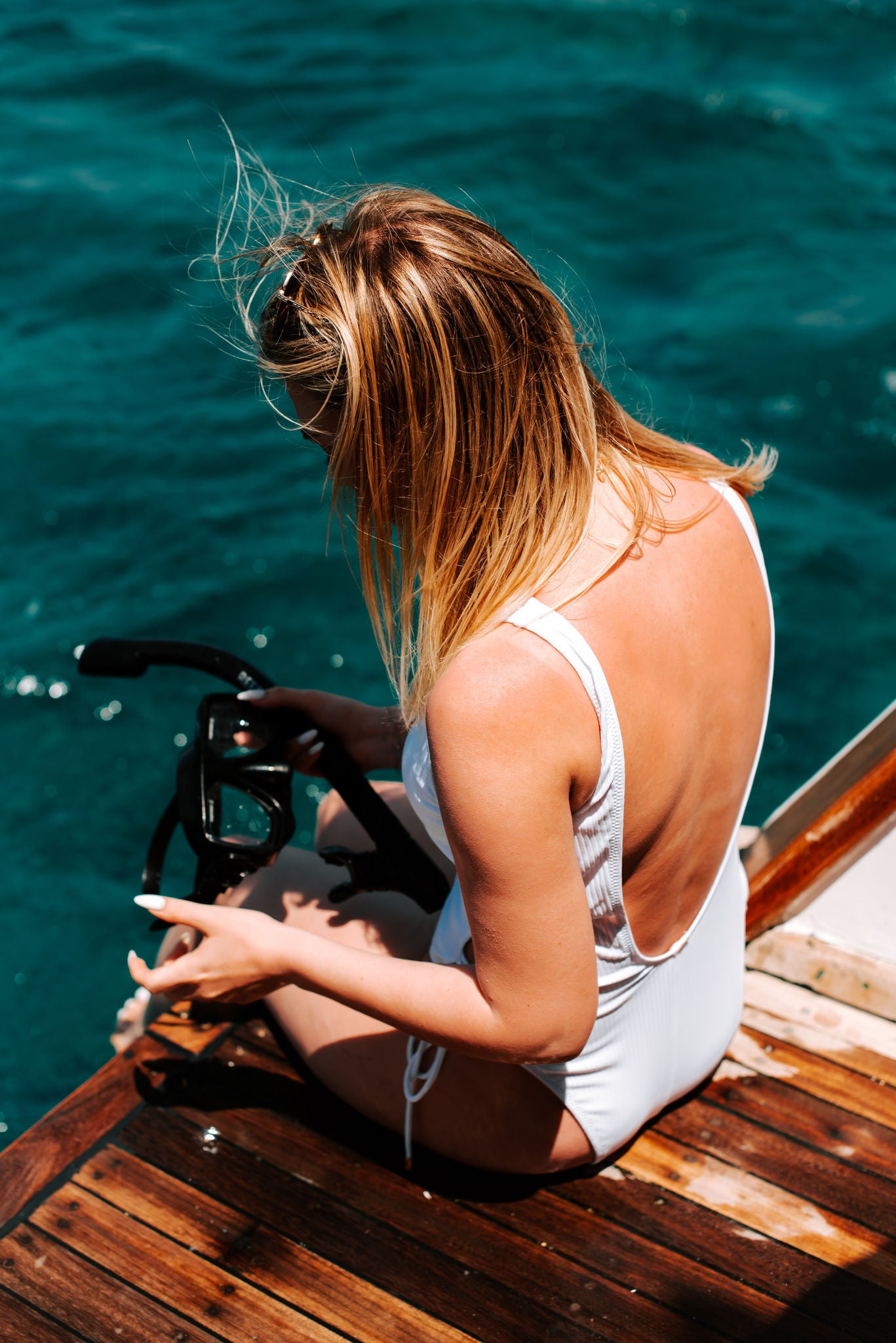 girl on boat