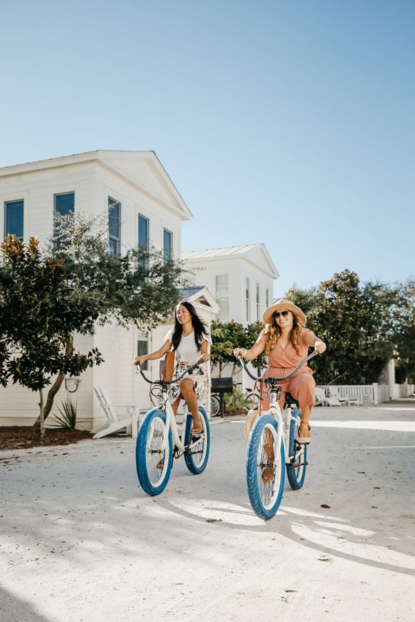 riding bikes