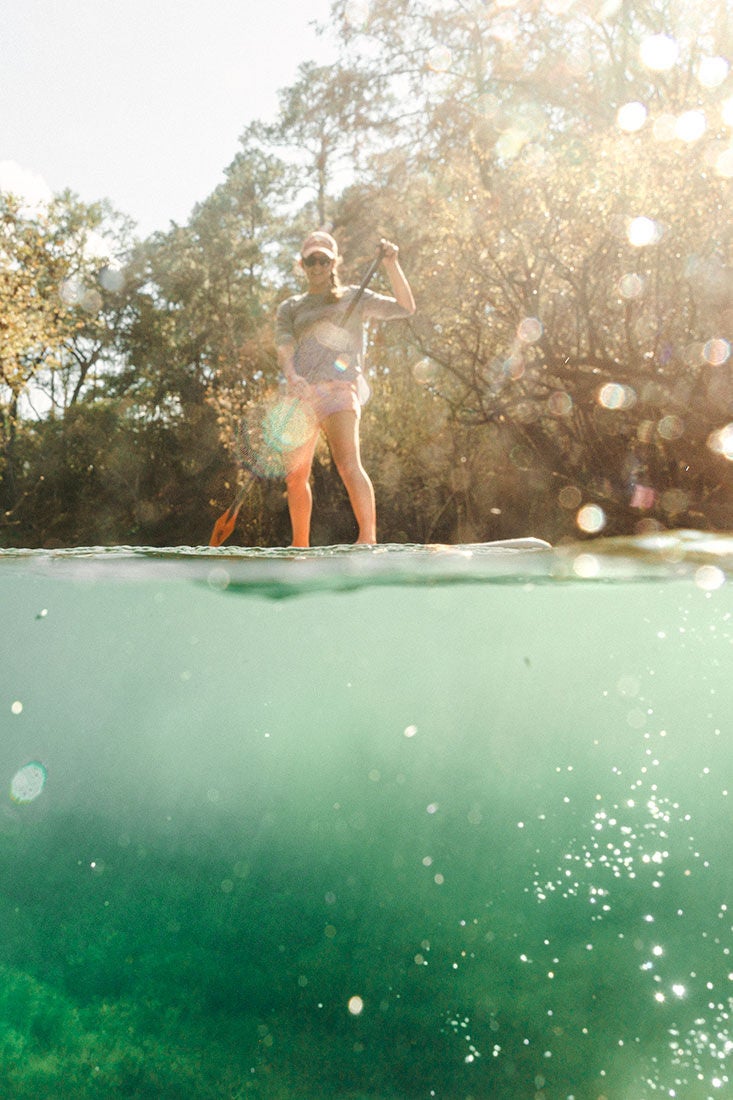 stand up paddleboard during Backwater Tours