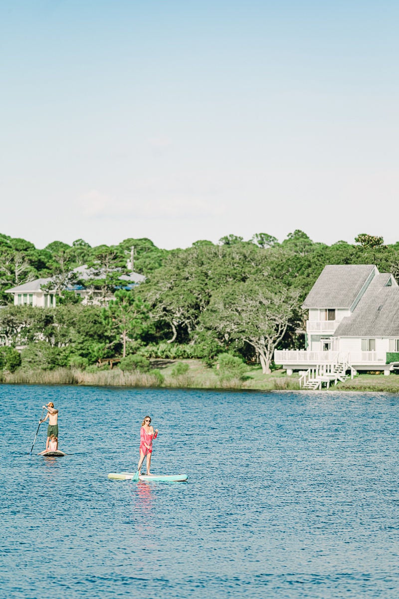 paddle boarding on the emerald coast