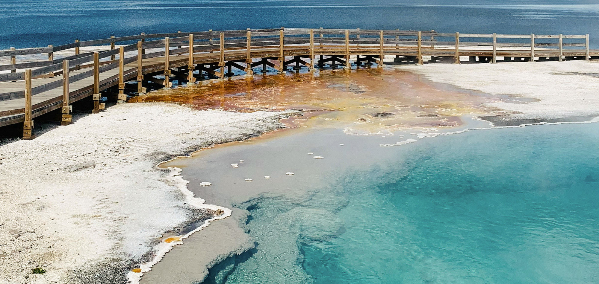 West Thumb Geyser Basin in Yellowstone National Park